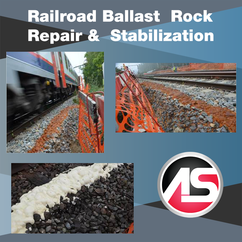Railroad Ballast Rock Repair & Stabilization